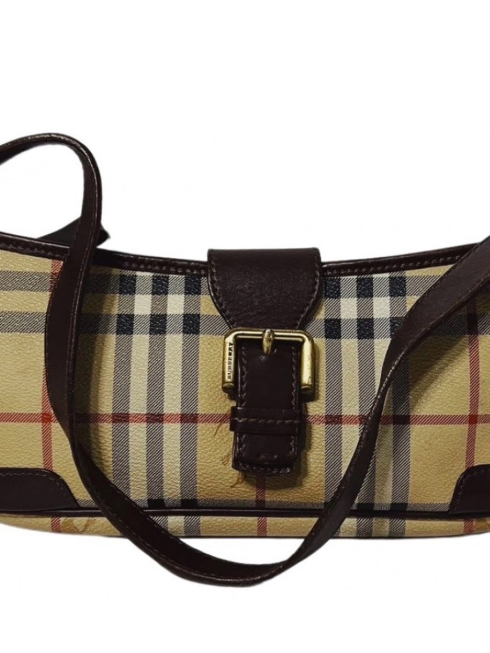 Burberry Vintage Nova plaid Baguette Classic Shoulder bag - Picture 11 of 11